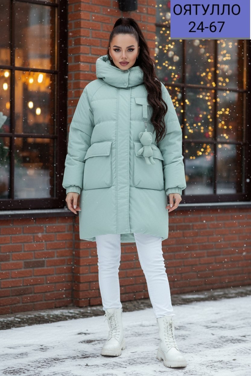 зимние куртки и пуховики,женская куртка,куртка зимняя длинная с капюшоном thh shop цвет мятный,удлиненная куртка,куртка зимняя