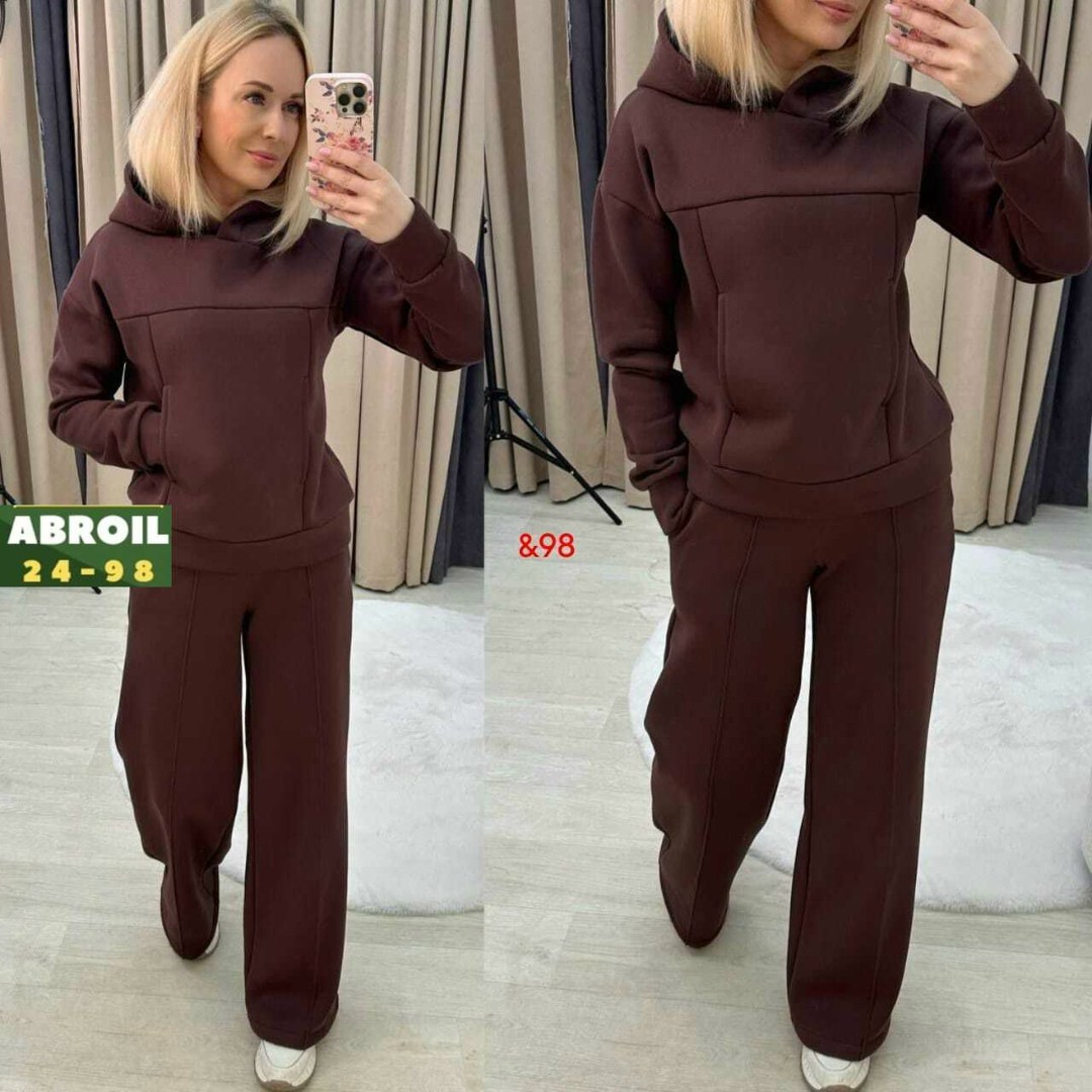 cпортивный костюм женский на флисе,теплый костюм на флисе,костюм женский на флисе,спортивный костюм женский на флисе цвет шоколадный 177r056,женские теплые спортивные костюмы на флисе