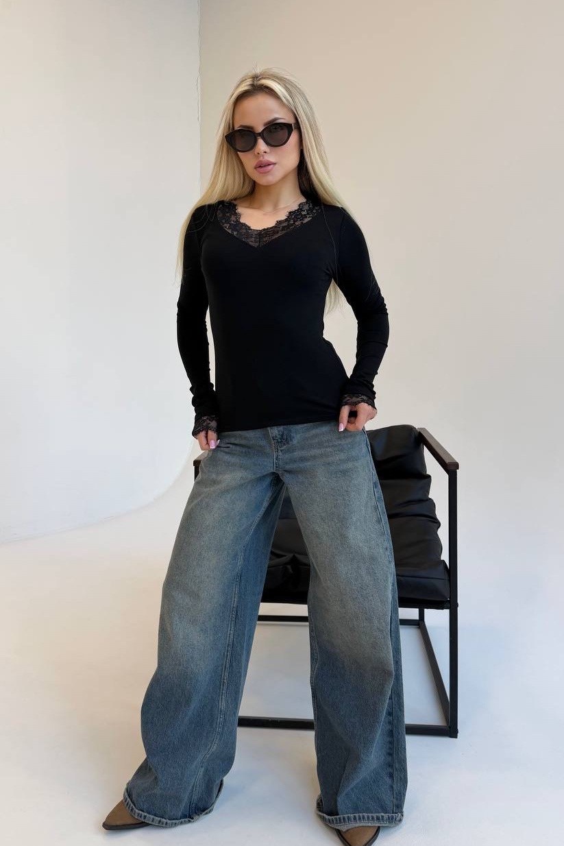 джемпер женские,лонгслив женские,женские джинсы,джинсы широкие,лонгслив с v образным вырезом