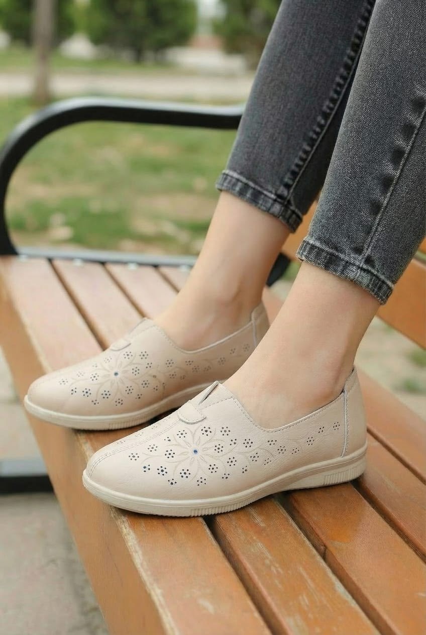 , женская,туфли женские летние,лоферы с перфорацией женские,туфли на плоской подошве