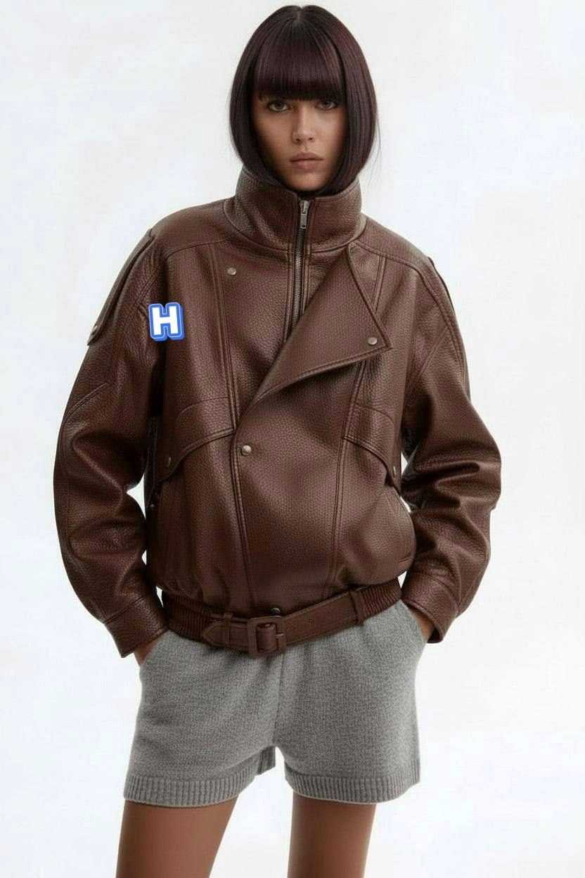 кожаная куртка yves saint laurent,женская кожаная куртка,кожаная куртка,короткая куртка из искусственной кожи,куртка из искусственной кожи женская