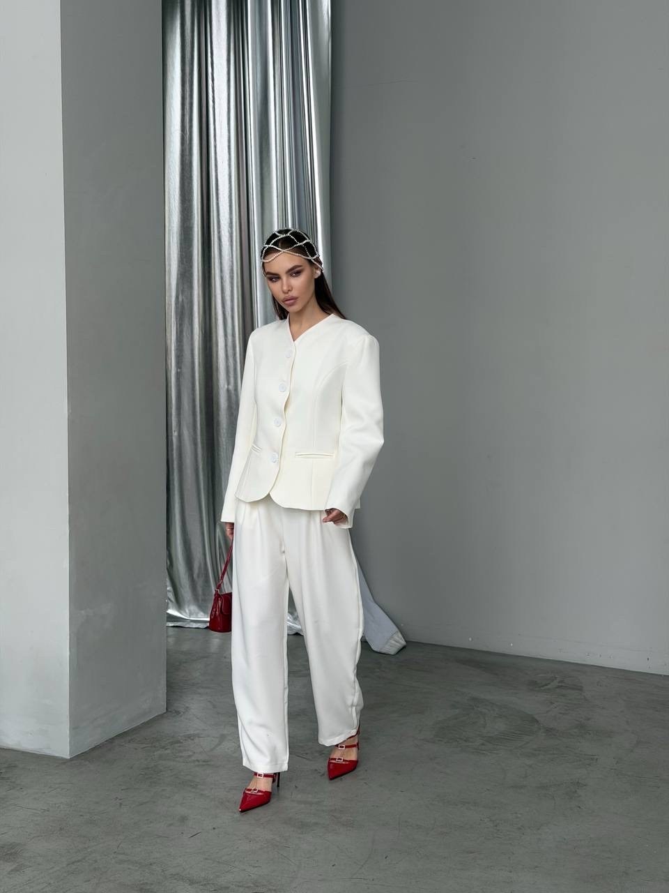 жакет helen birch j017 молочный,костюм брючный 1993 белый dilanavip,белый брючный костюм,брючный костюм,брючный костюм pirs 5026 белый