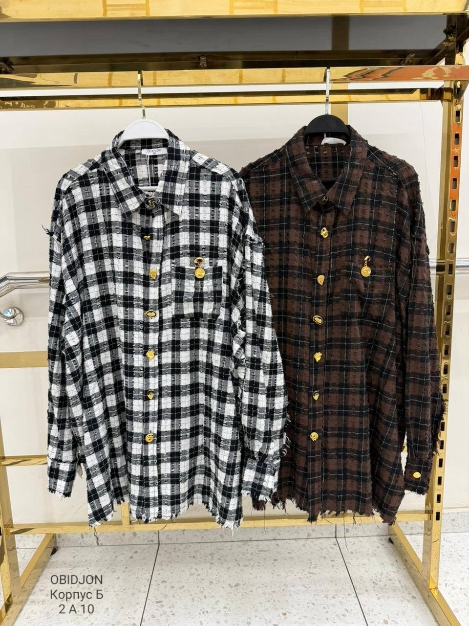 рубашка женская в клетку,рубашка в клетку,рубашка свободного кроя в клетку,рубашка женская,рубашка в клетку 0164 коричневый