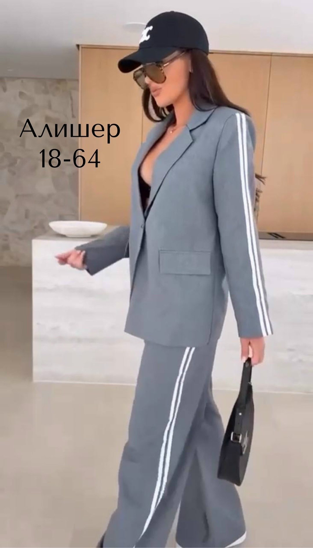 брючный костюм женский,костюм женский с полосками,костюм женский двойка пиджак с брюками,костюм женский с полосками: пиджак с длинными рукавами+брюки, серый,костюм двойка в сером цвете