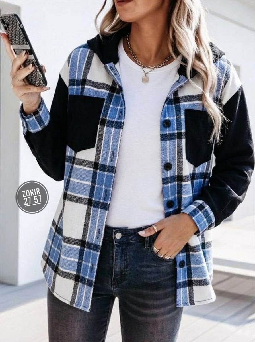 рубашка женская в клетку оверсайз тёплая,теплые рубашки женские в клетку,клетчатая рубашка женская,теплая рубашка оверсайз в клетку с капюшоном,рубашка в клетку женская