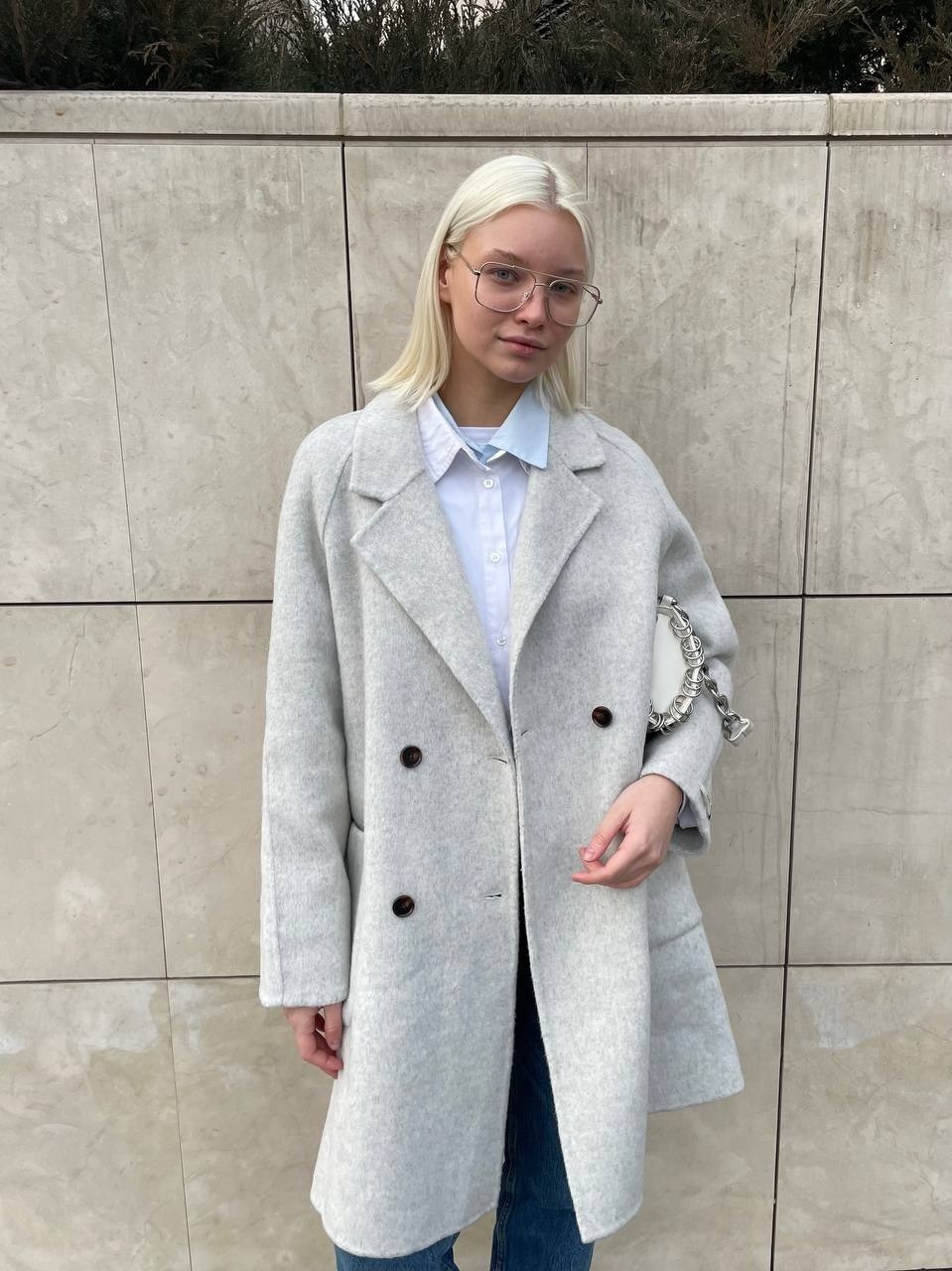 пальто оверсайз,серое пальто,женское пальто,пальто,шерстяное пальто