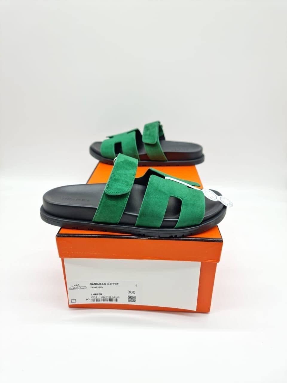 hermes шлепанцы,hermes шлепки мужские,шлепки эрмес,сандалии hermes,шлепки хермес зелёные