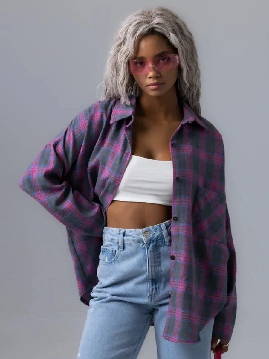 рубашка женская оверсайз в клетку,оверсайз рубашка в клетку,рубашка женская в клетку,рубашка в клетку,рубашка в клетку оверсайз y2k