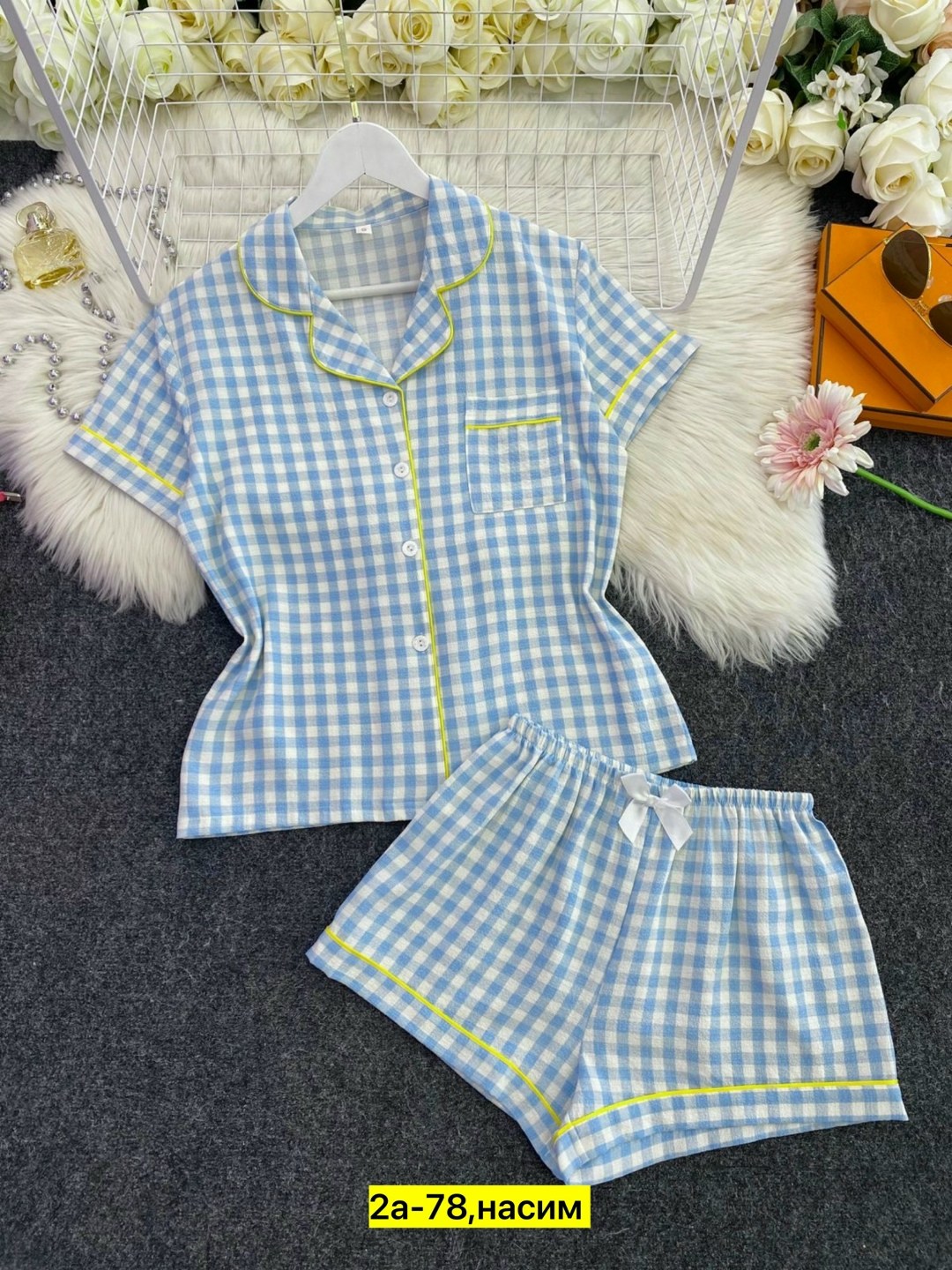 клетчатая пижама,комплект пижама,пижама женская в клетку,пижама женские,пижама в клетку