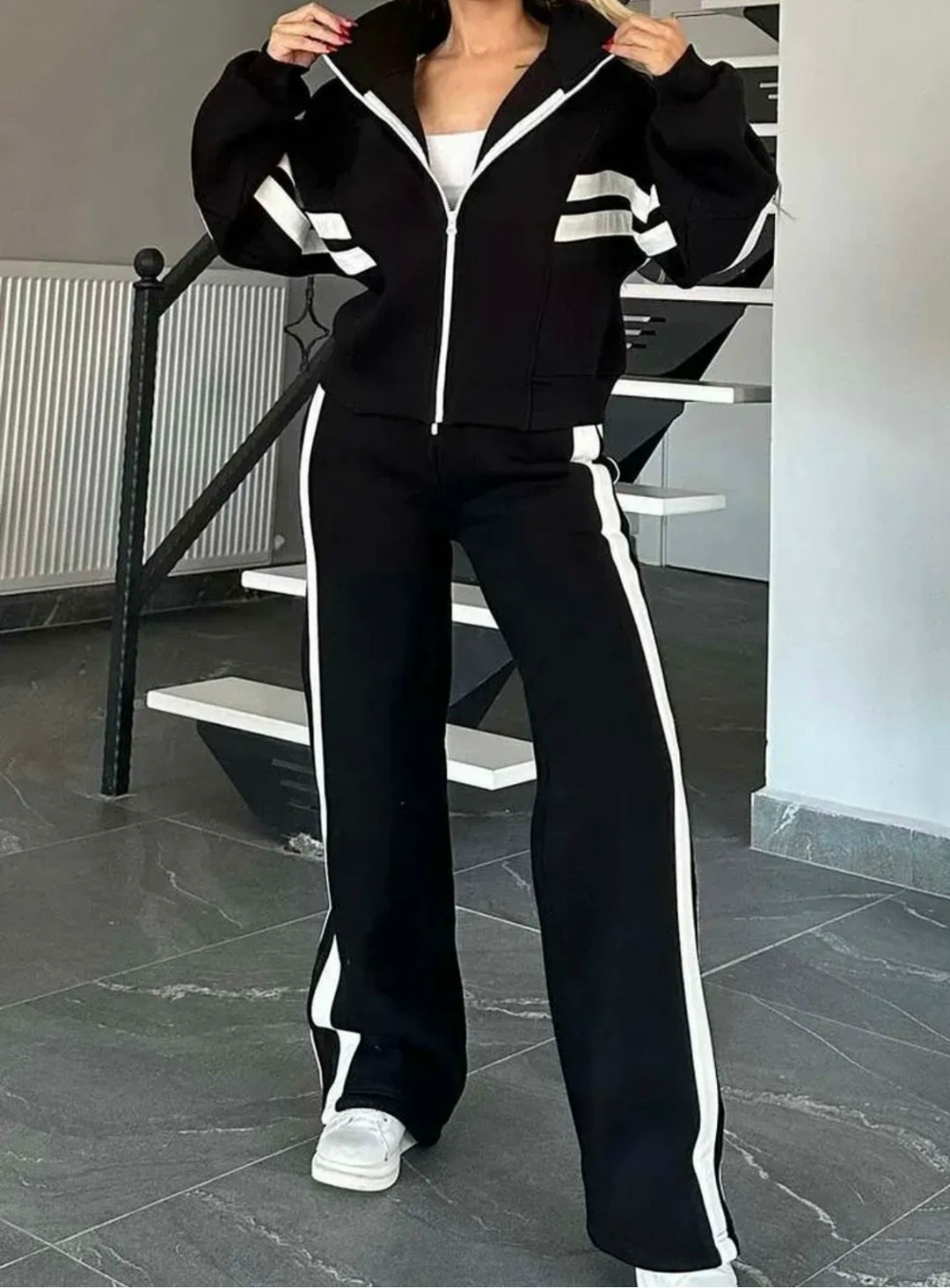 женский повседневный спортивный костюм y2k,женский спортивный костюм,cпортивный костюм женский на флисе,костюм спортивный,женский спортивный костюм полоска полиэстер