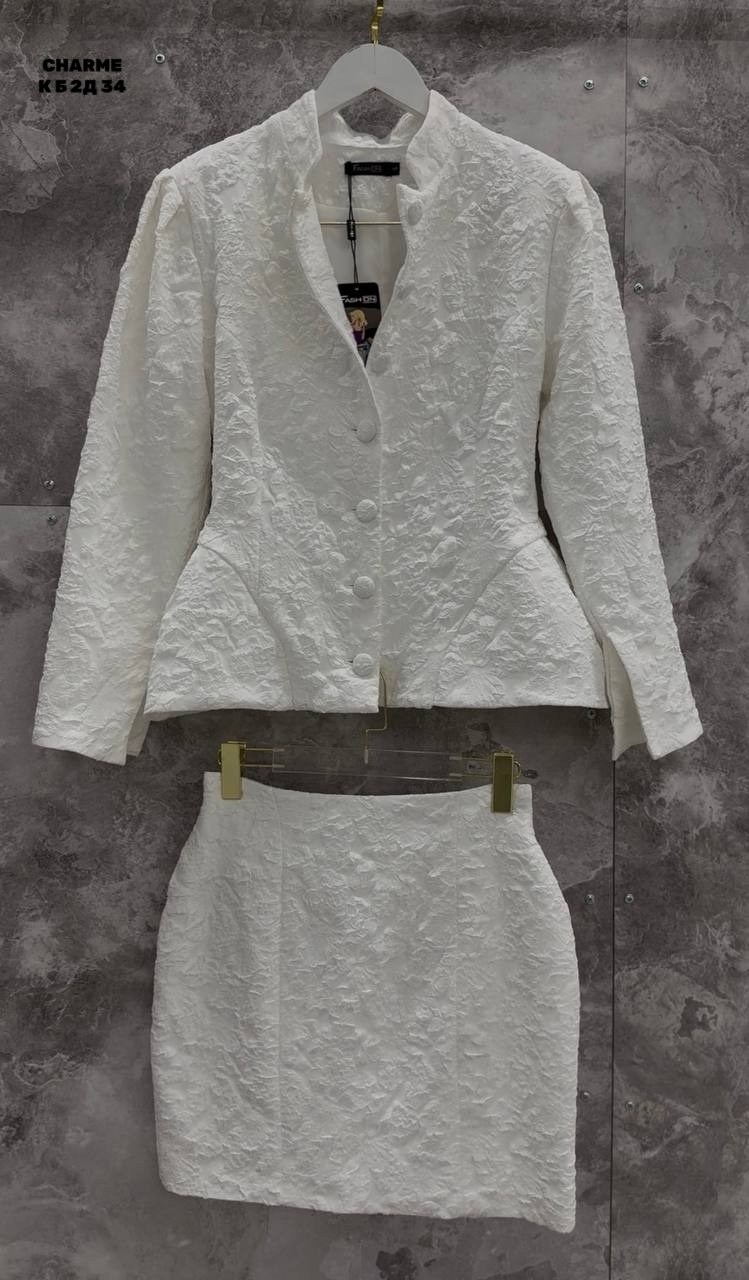 зарина розовый твидовый костюм,укороченная кружевная куртка rowan alexia admor розовый,женские костюмы с юбкой,костюм с юбкой,женская мода