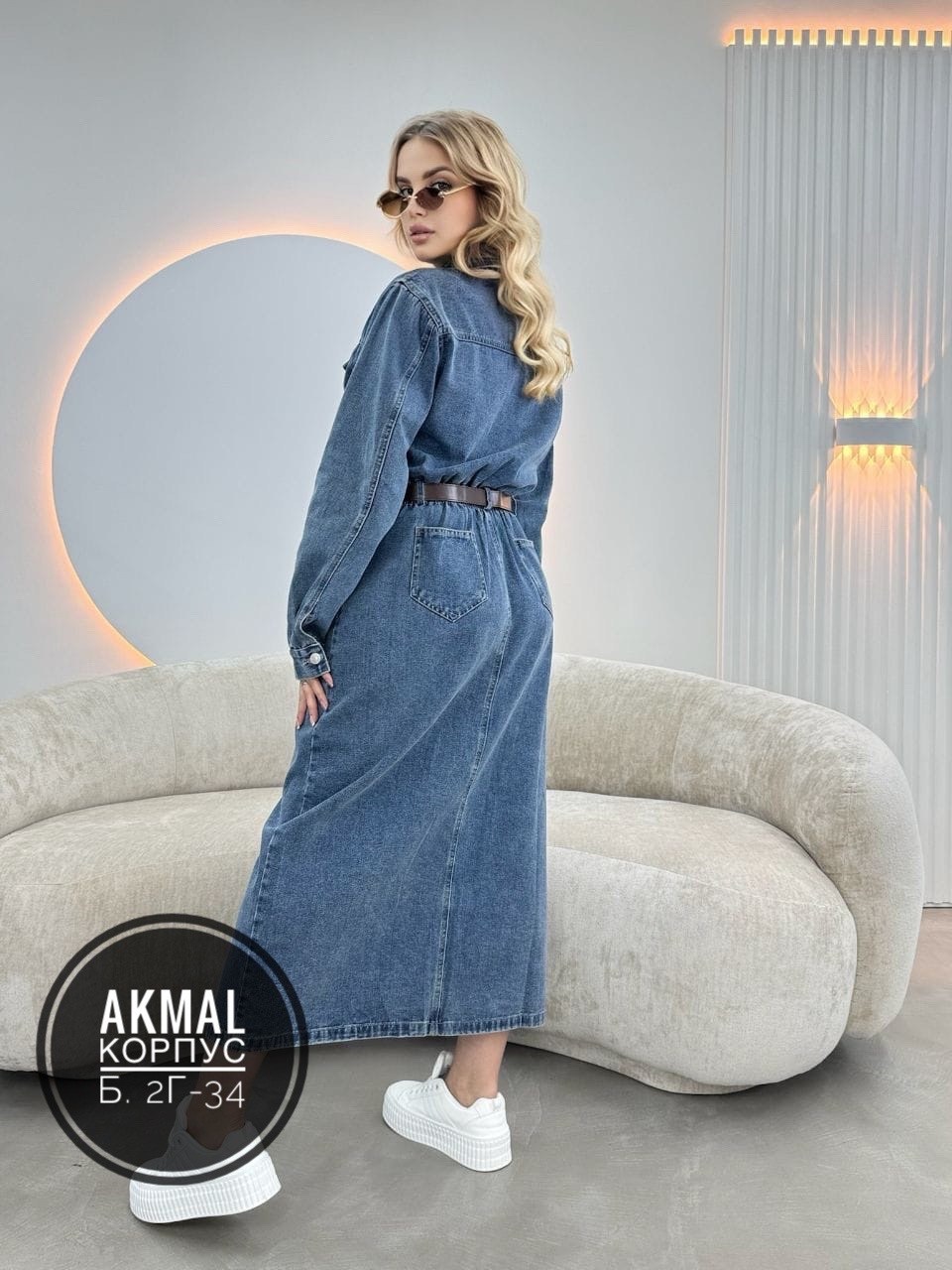 джинсовое платье,джинсовое платье миди,джинсовое платье-рубашка длины миди,джинсовое платье рубашка,джинсовое платье с длинными рукавами