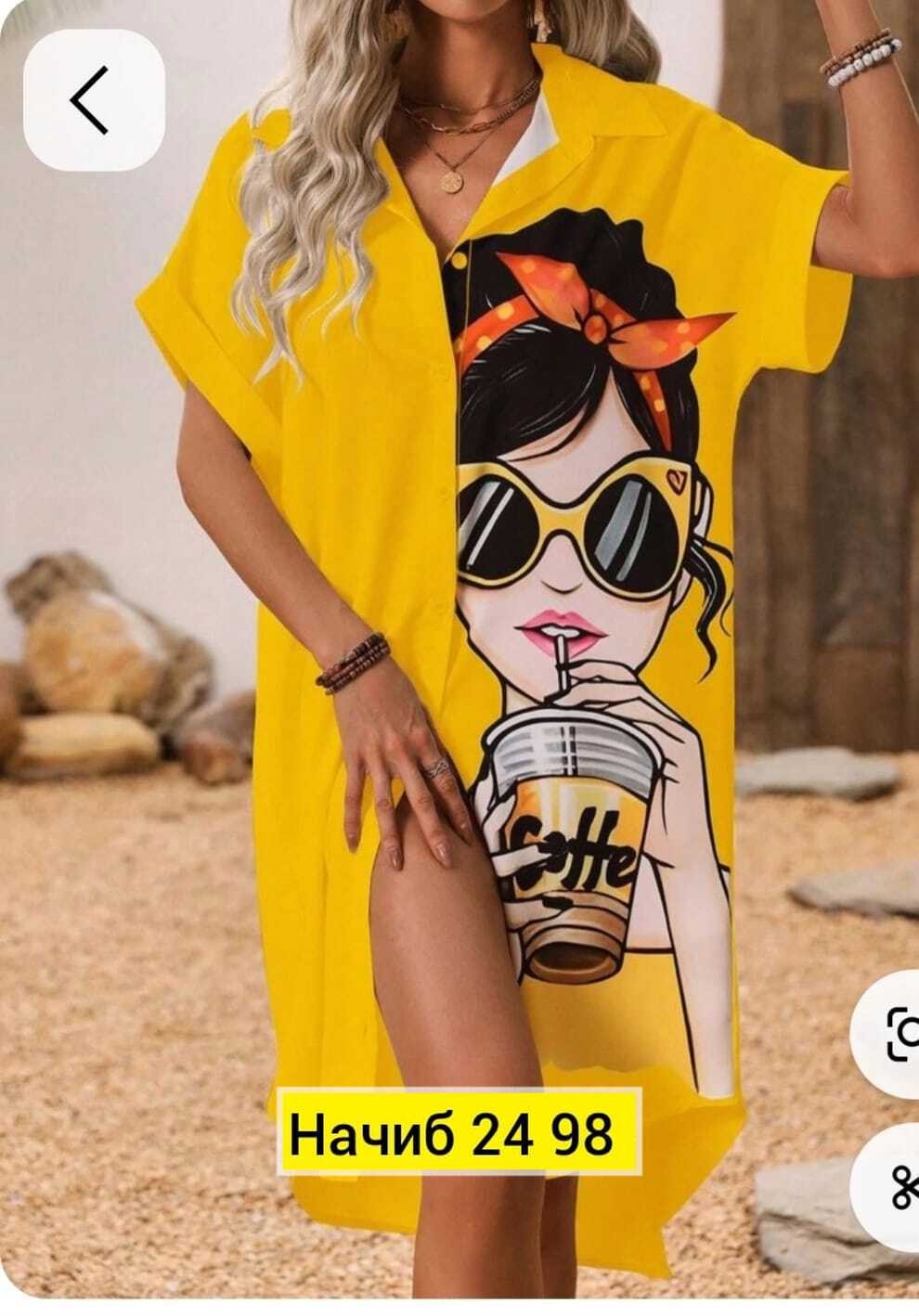 туника стильная,пляжная туника женская,женская туника,туника пляжная,платье рубашка с принтом