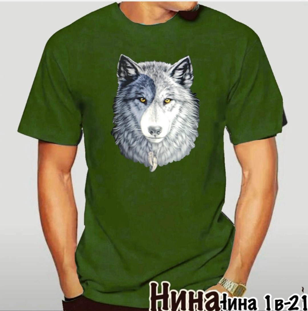 футболки крутые,футболка с волком,футболки женские мужские,майка с волком,футболка с принтом волк