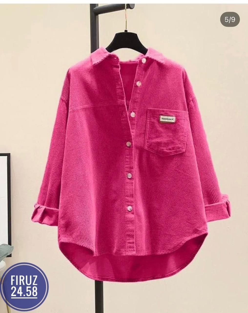 вельветовая женская рубашка,рубашка женская розовая,вельветовая рубашка,рубашки вельветовые женские ярко розовая,повседневная рубашка