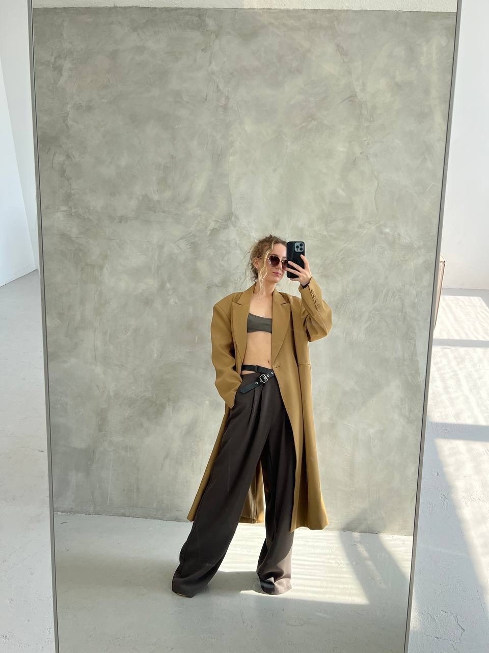 бежевый брючный костюм,широкие брюки,мода стиль,стильные наряды