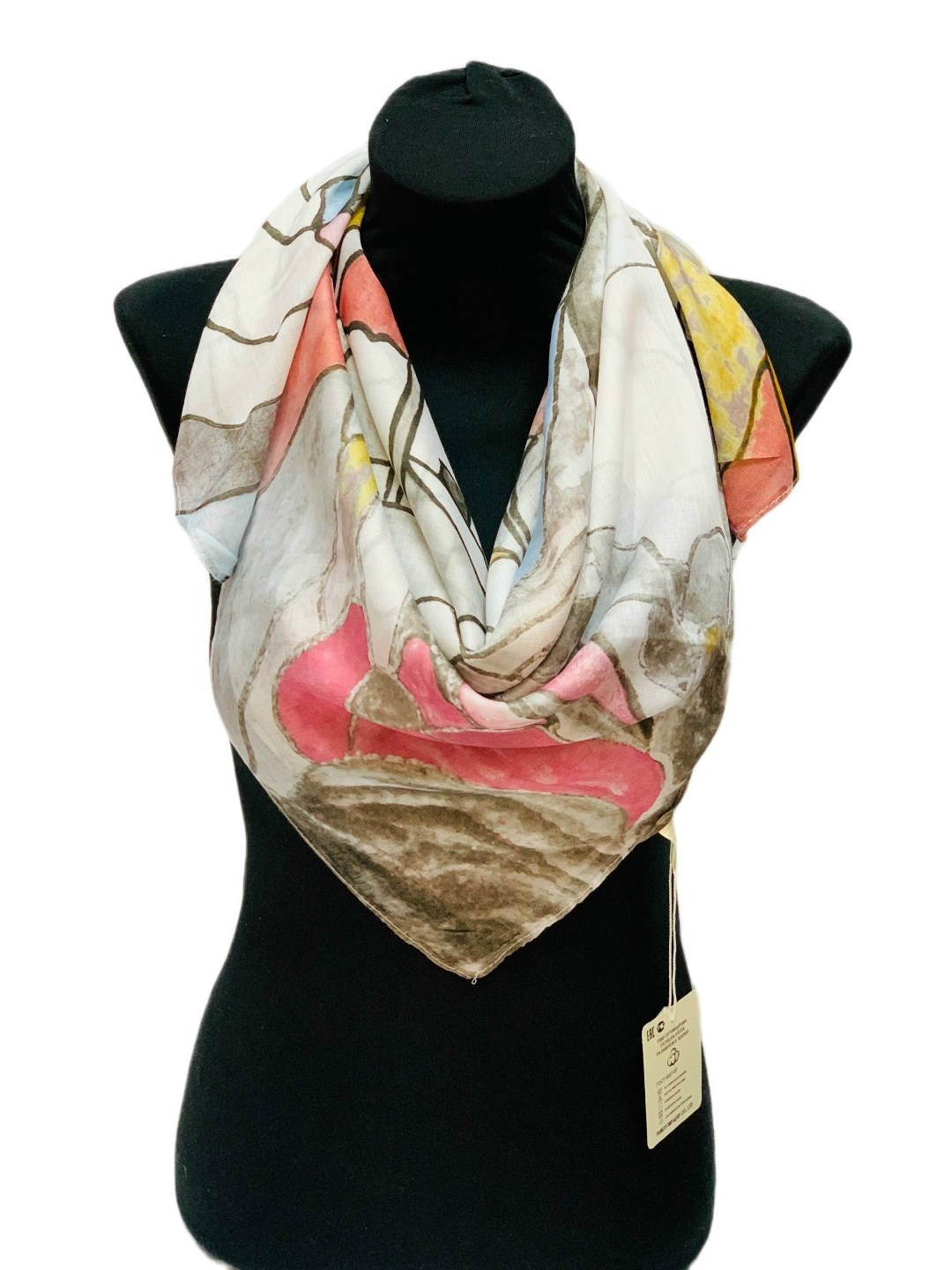 шелковый платок,платки женские,платок палантин,шелковый платок женский,платок лаура биаджотти