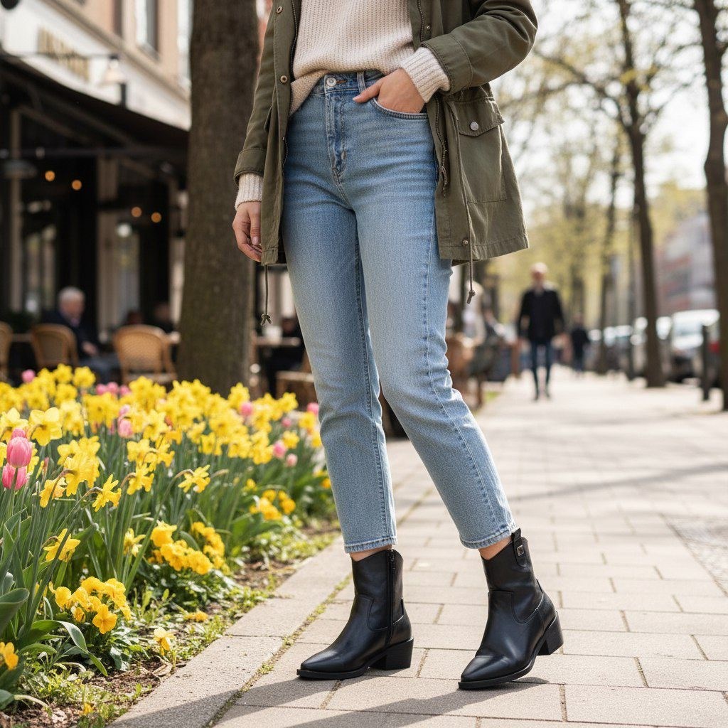 полусапоги,модные ботильоны,казаки  женская,казаки осенние premiumshoes 258751168,