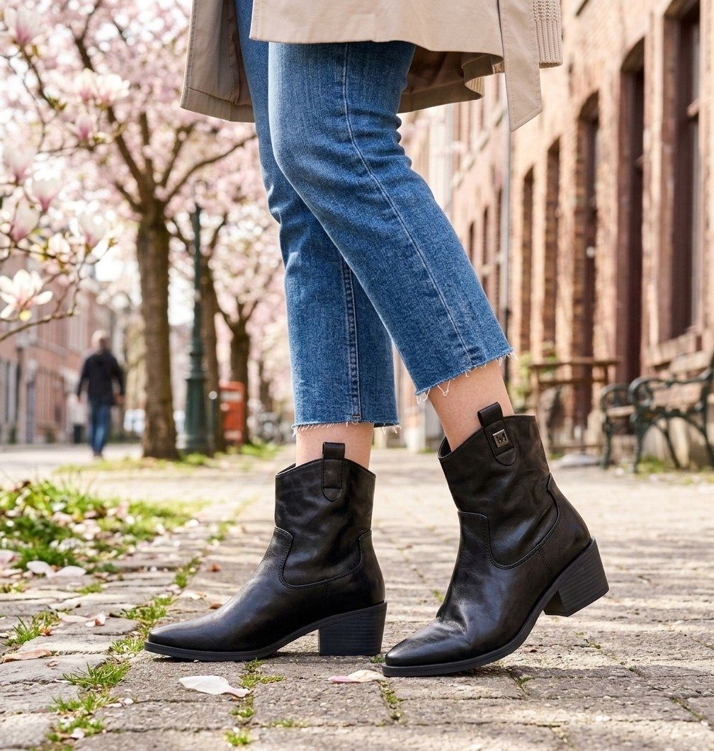 полусапоги,модные ботильоны,казаки  женская,казаки осенние premiumshoes 258751168,