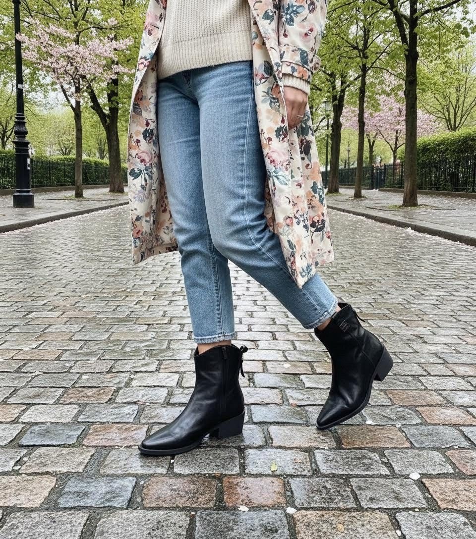 black chelsea boots and jeans,модные ботильоны,ботинки челси женские,ботинки челси 2026,ankle boots