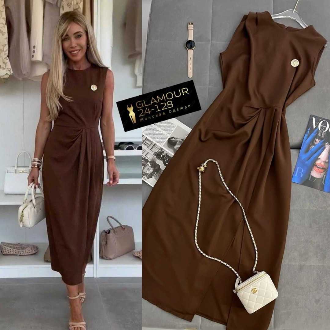 платье,коричневое платье,женская платье,платье цвет,длинное платье на запах