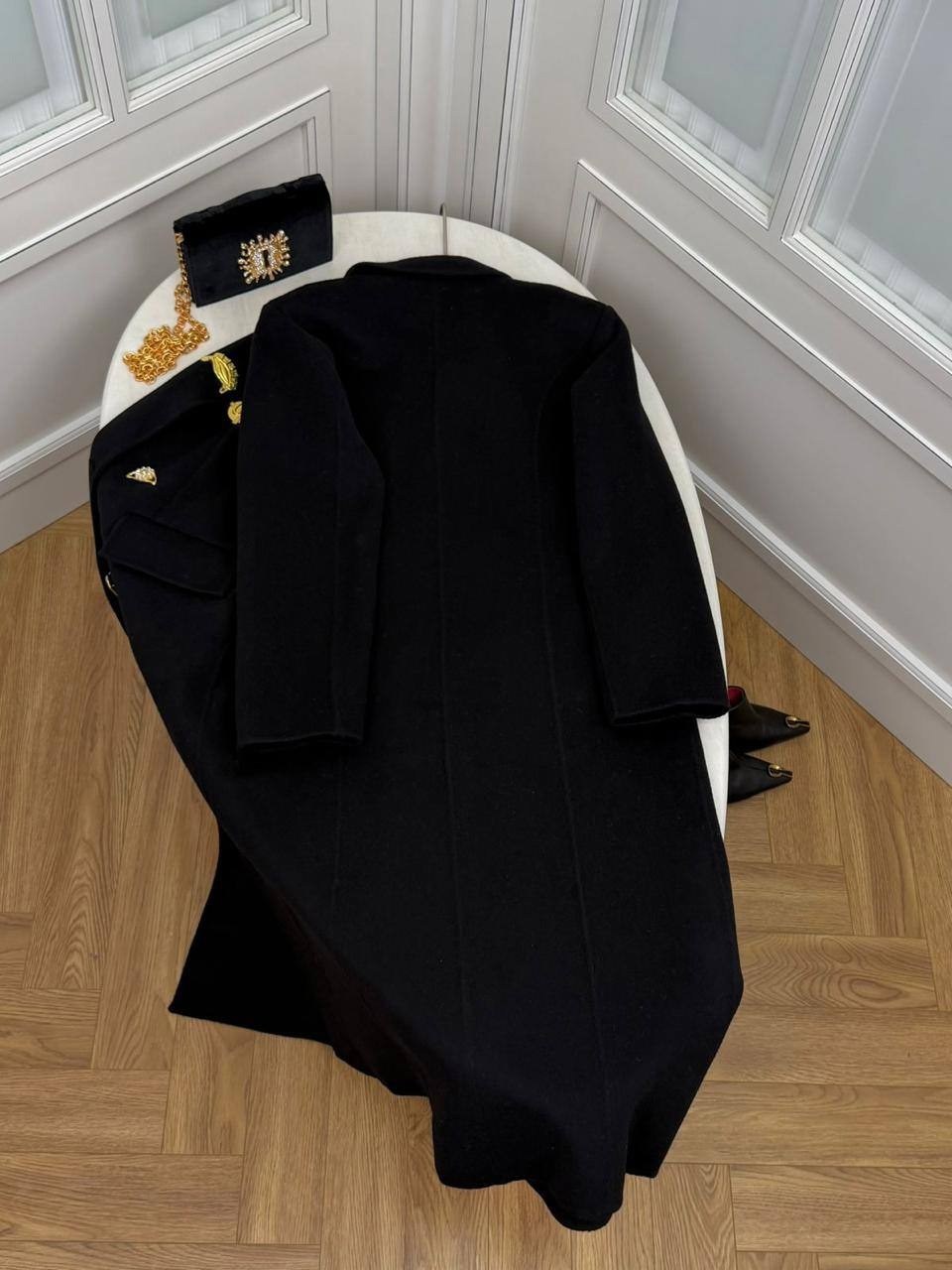 пальто с пуговицами,черное пальто,кашемир пальто,длинное пальто,пальто женские