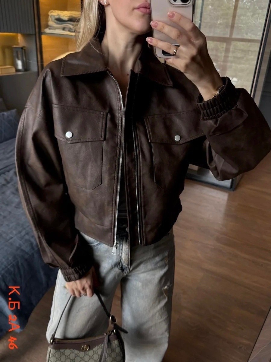 женская кожаная куртка,куртка бомбер,бомбер женский кожаный куртка осенняя оверсайз ветровка,женская куртка кожаная оверсайз короткая okssana firsanova,куртка женская из искусственной кожи