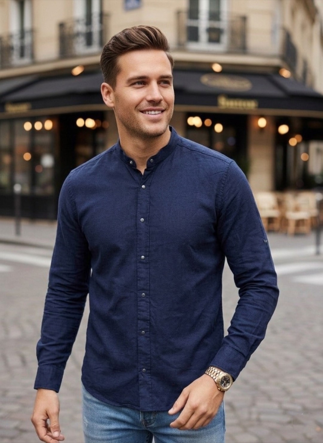 мужская рубашка,мужская рубашка голубая,рубашка мужская льняная,повседневная рубашка,стильная рубашка