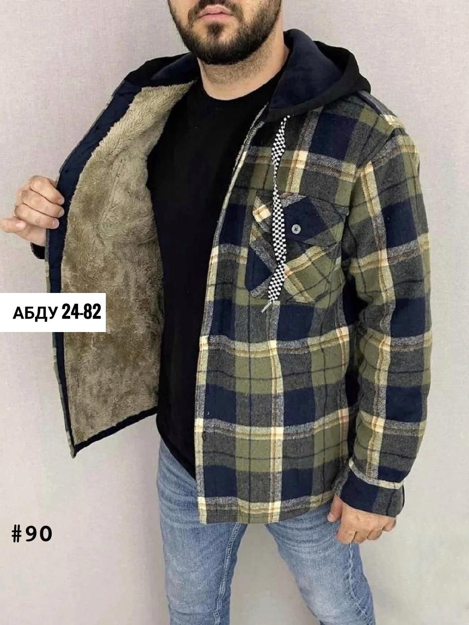 куртка рубашка на меху мужская,мужские клетчатые рубашки,рубашка куртка в клетку теплая с капюшоном,рубашка теплая на меху,рубашка теплая на флисе