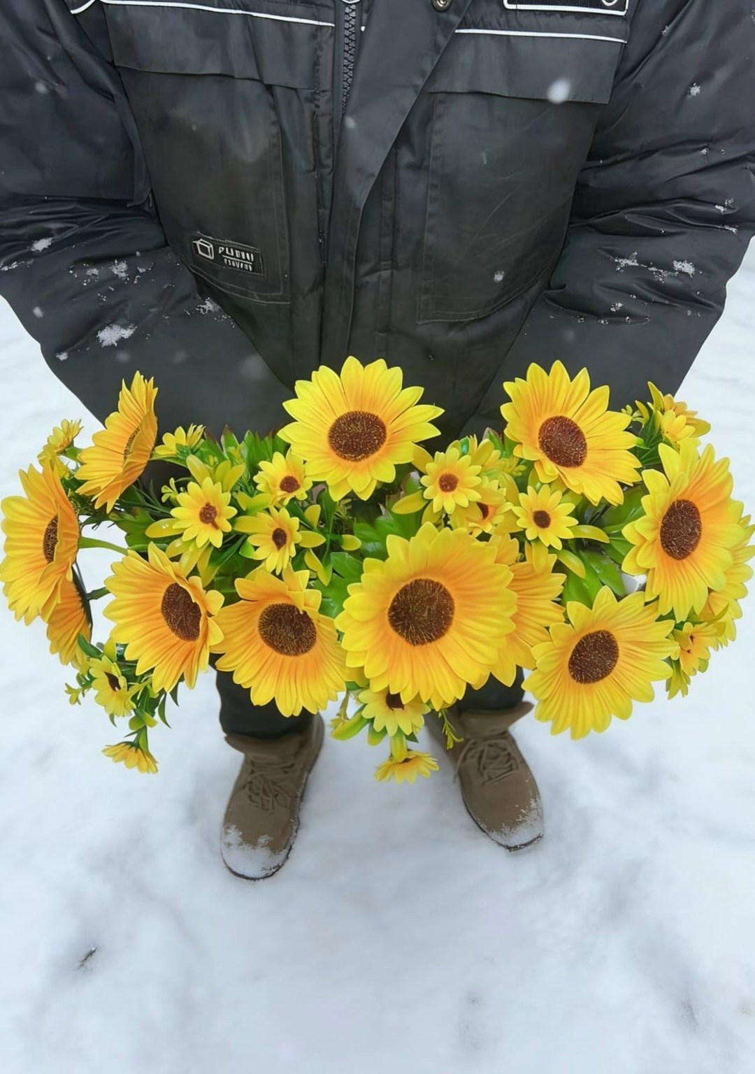 цветок искусственный "подсолнух",букет из подсолнуха,букет подсолнух,искусственные подсолнухи,подсолнух