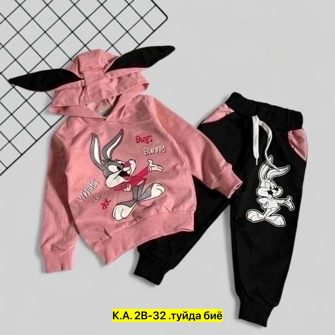 детский костюм трикотажный bugs bunny,трикотажный костюм для девочки,костюм трикотажный,детские костюмы,детский костюм трикотажный bugs bunny q&t kisd 215609262