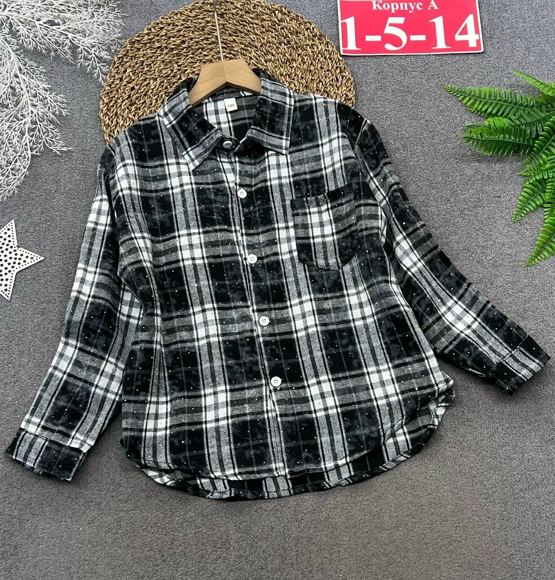 рубашка школьная в клетку,рубашка в клетку для девочек,рубашка в клетку детская,рубашка школьная в клетку оверсайз удлиненная modumpueri,рубашка для детей