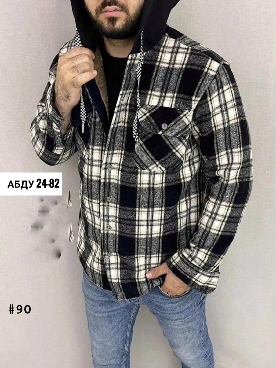 куртка рубашка на меху мужская,мужские клетчатые рубашки,рубашка куртка в клетку теплая с капюшоном,рубашка теплая на меху,рубашка теплая на флисе