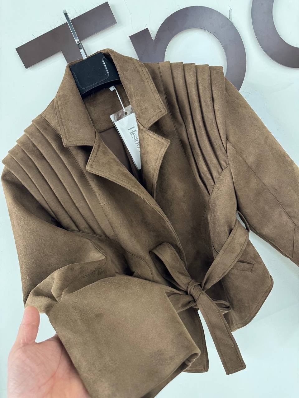 замшевая куртка,замшевая куртка с поясом,повседневная куртка,женская замшевая куртка rzra с отложным воротником и длинными рукавами,куртка замшевая женская