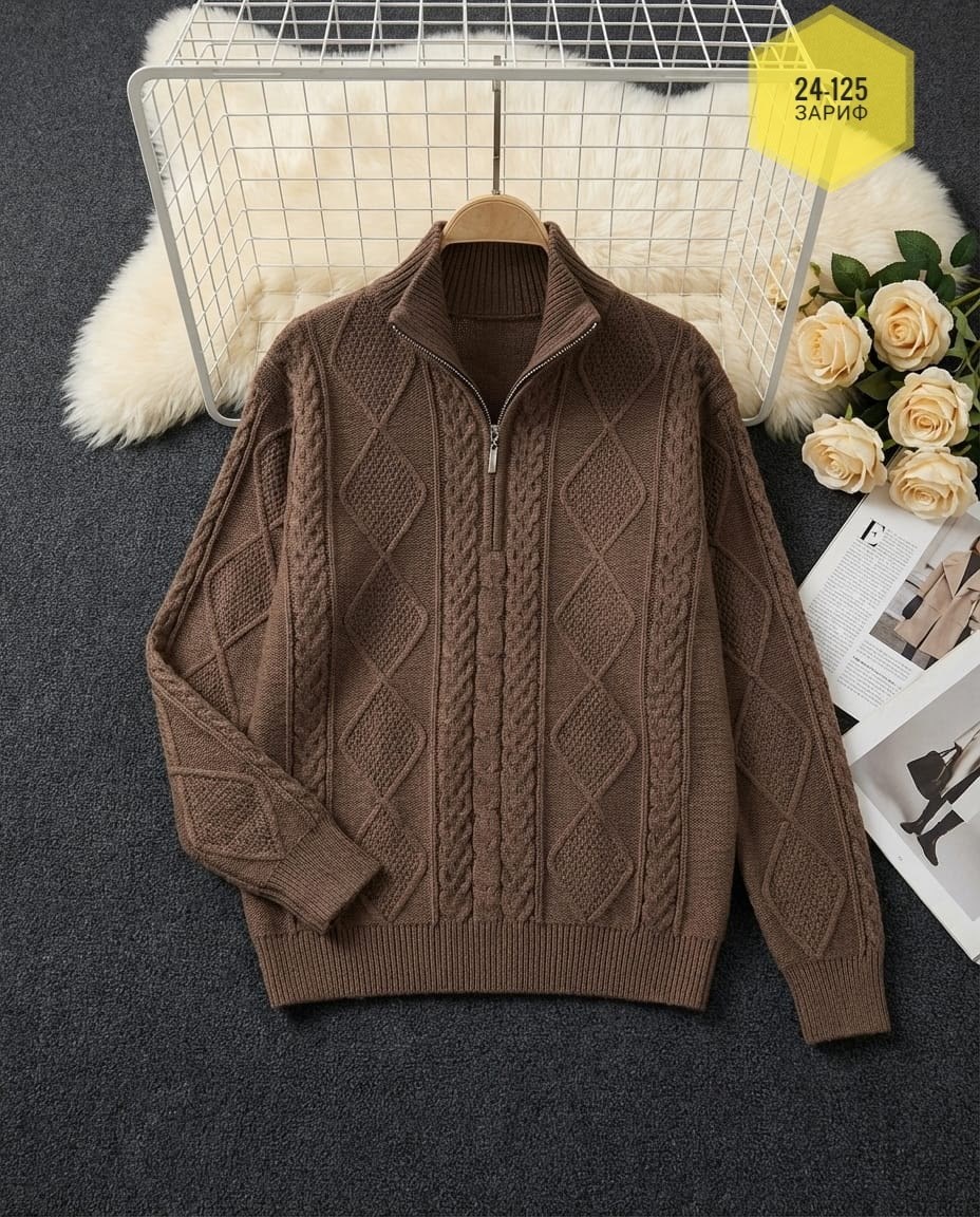 модные свитера,женский корейский пуловер с воротником-поло на молнии винтажный вязаный свитер,вязаные свитера,женский вязаный свитер,вязаный пуловер