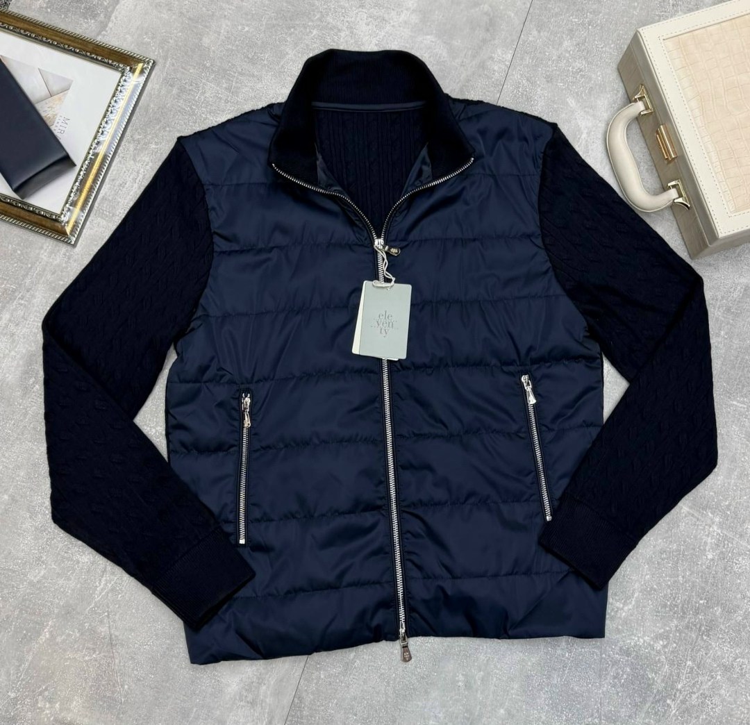 куртка,cudgi куртка мужская,стеганая куртка,легкая куртка,куртка с вязаными рукавами мужская