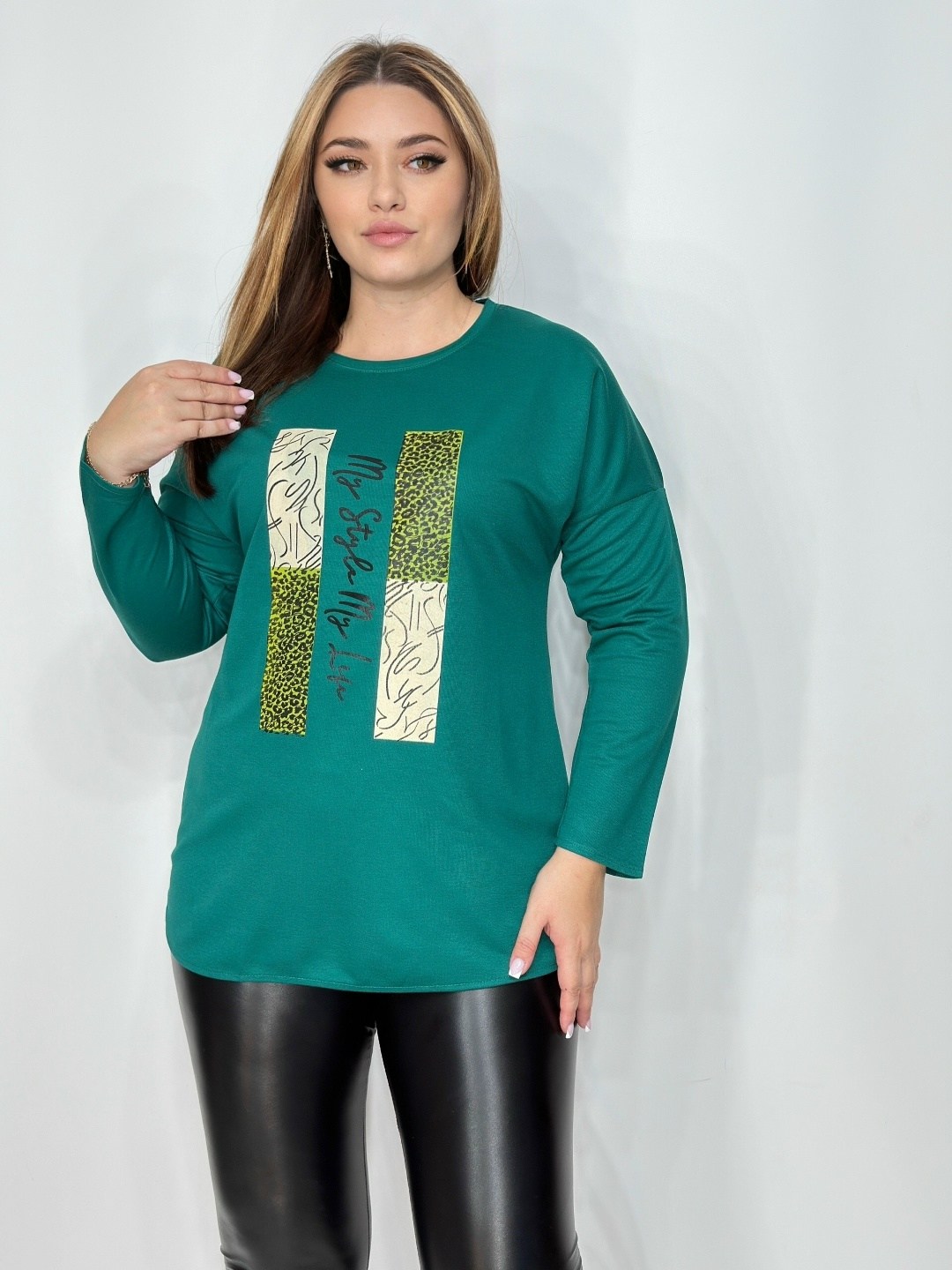 женская кофта,блузка зеленая,нарядная кофта,блуза удлиненная,кофты большие