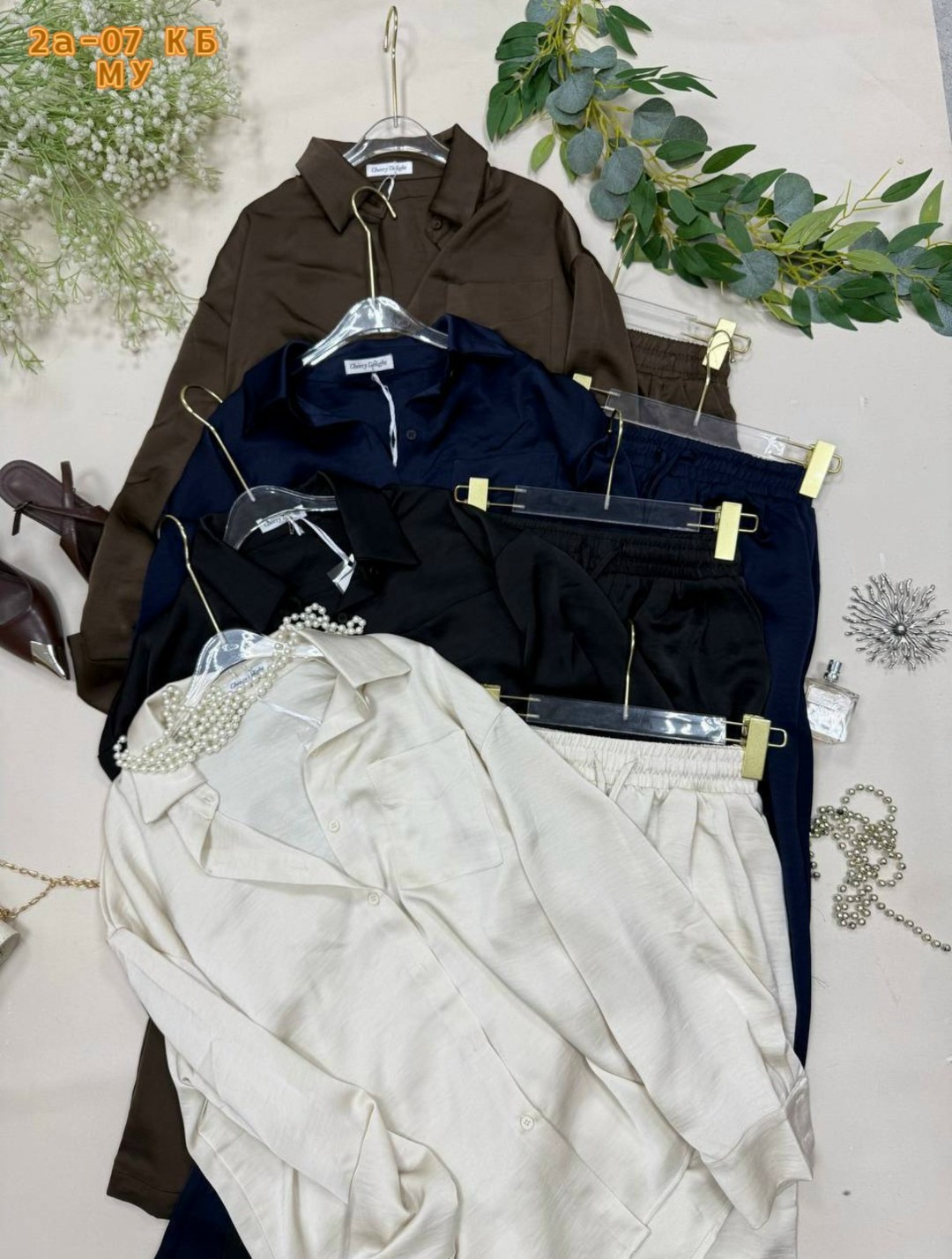 брючный костюм женский,костюм в пижамном стиле,шелковый костюм,атласный брючный костюм,шелковые брюки