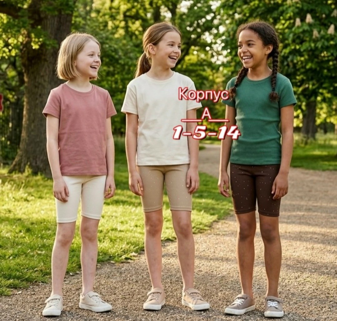 шорты (велосипедки) для девочки minaku цвет бежевый,шорты (велосипедки) детские minaku casual collection kids цвет грязно-розовый,шорты (велосипедки) для девочки minaku,футболка детская basic line цве