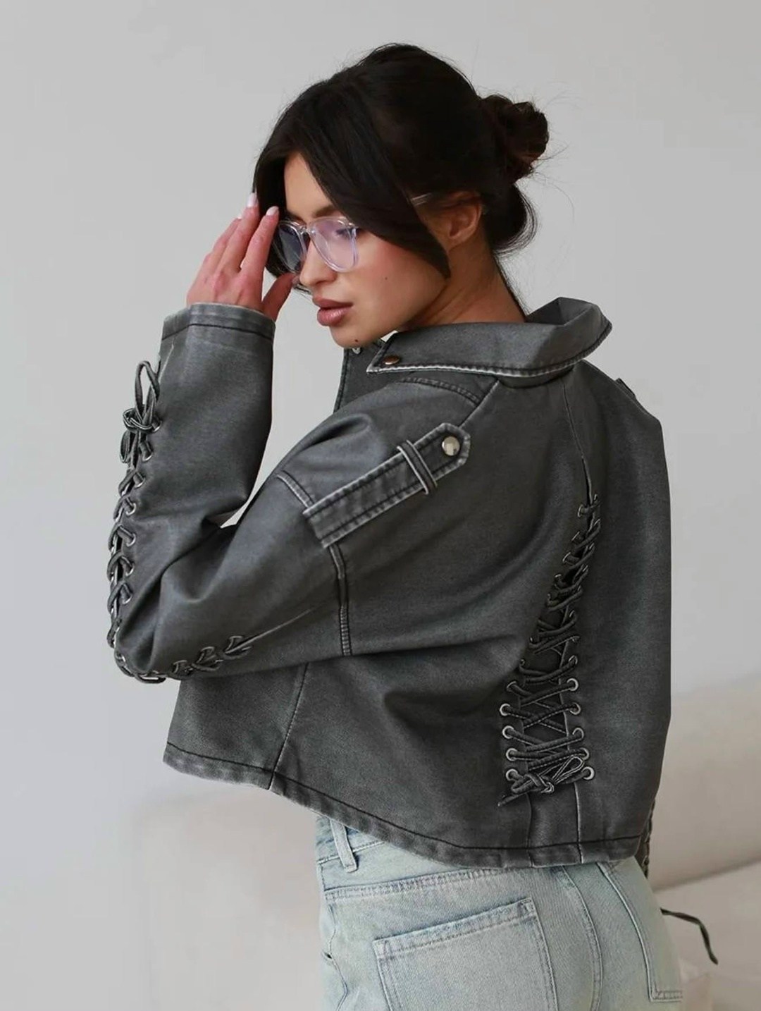 косуха винтажная куртка кожаная oversize серая monyken,косуха серая винтажная куртка кожаная оверсайз aftfbasic,косуха винтажная куртка кожаная oversize серая mony,куртка косуха,куртка косуха женская