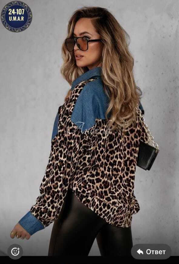 женская джинсовая рубашка,леопардовая рубашка,повседневная рубашка,женские рубашки,блузка джинсовая