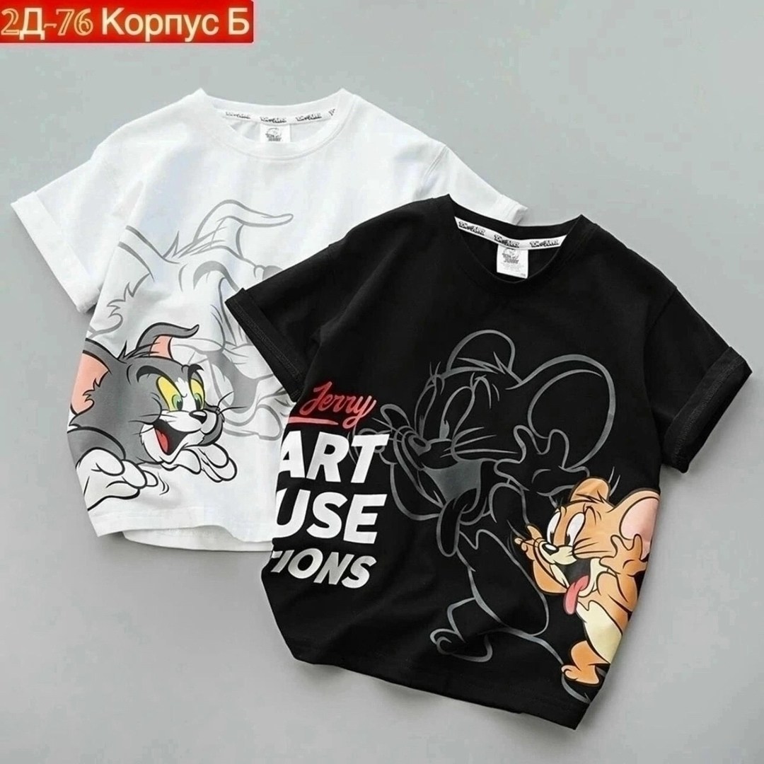 футболка том и джерри,футболки детская с принтом,футболки для мальчика,футболка детская том и джерри,футболки детские