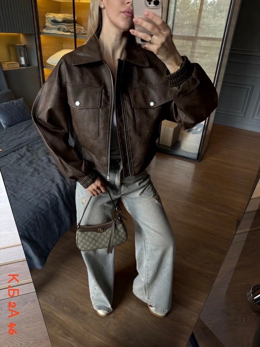 женская кожаная куртка,куртка бомбер,бомбер женский кожаный куртка осенняя оверсайз ветровка,женская куртка кожаная оверсайз короткая okssana firsanova,куртка женская из искусственной кожи