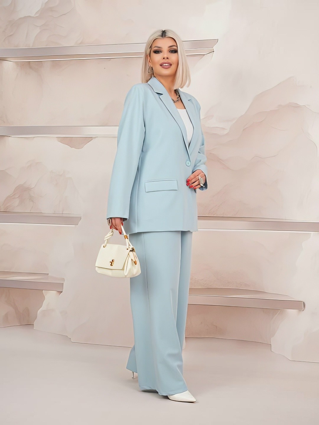 костюм брючный 2042 голубой alani,брючный костюм viola style 30508 голубой,женский брючный костюм pretty 2240.04 голубой,брючный костюм alani collection 2042 голубой,голубой брючный костюм женский