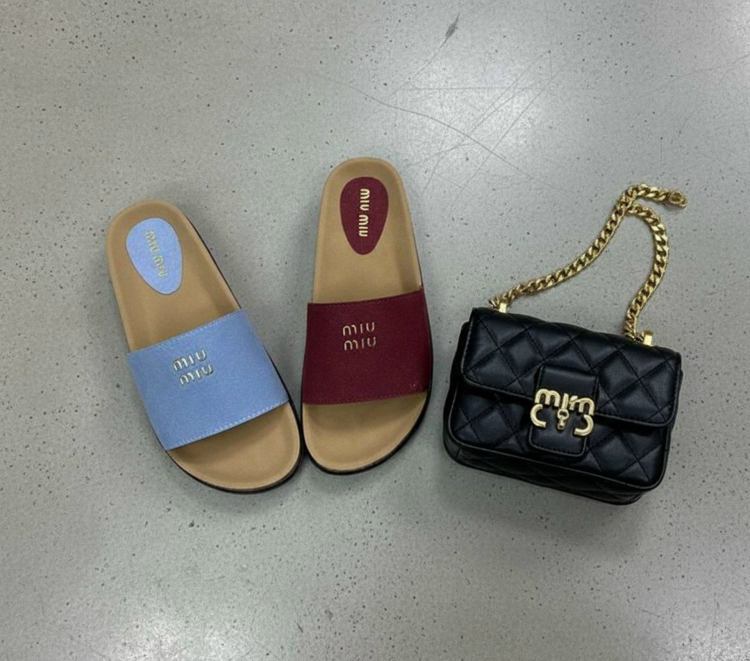 шлепанцы женские,,женские шлепки,шлёпанцы miu miu,тапочки модные