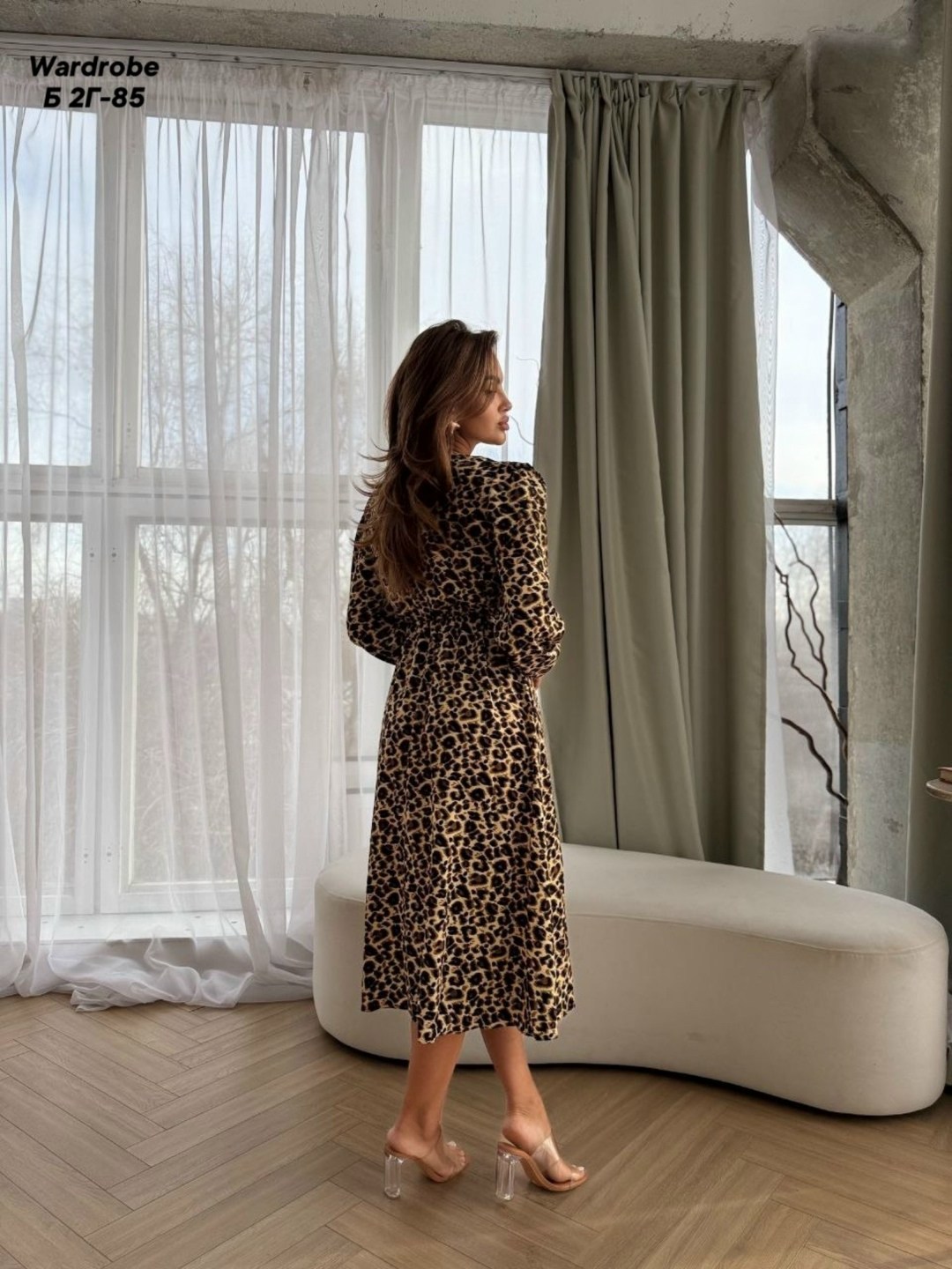 платье леопард женское,платье леопард женское арт. 772283,платье миди принт леопард,женское повседневное леопардовое платье,леопардовое платье