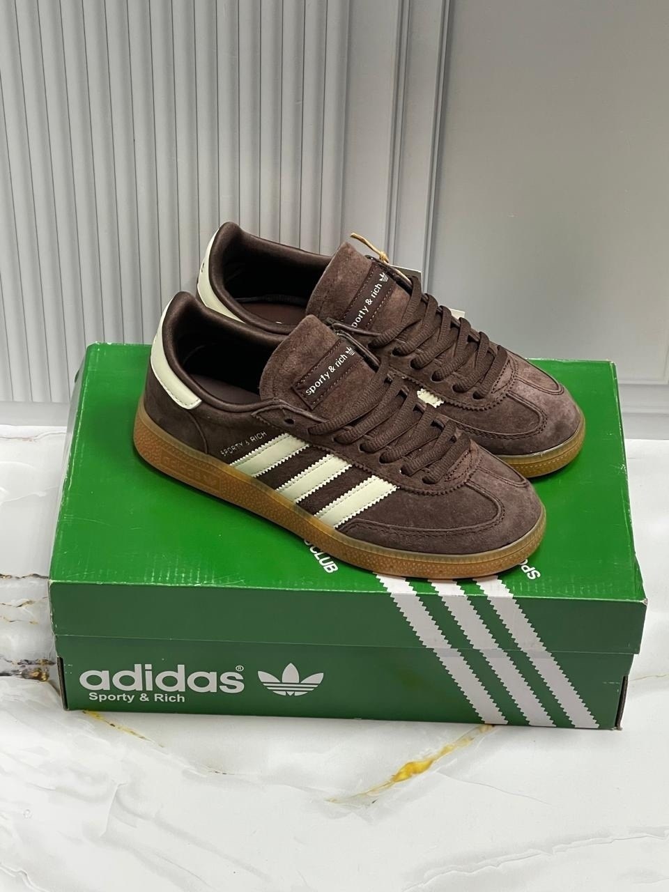 кроссовки летние adidas sporty and rich adidas цвет коричневый,кроссовки adidas handball spezial sporty & rich brown кеды adidas samba 430107665,кроссовки adidas handball spezial sporty & rich brown,к