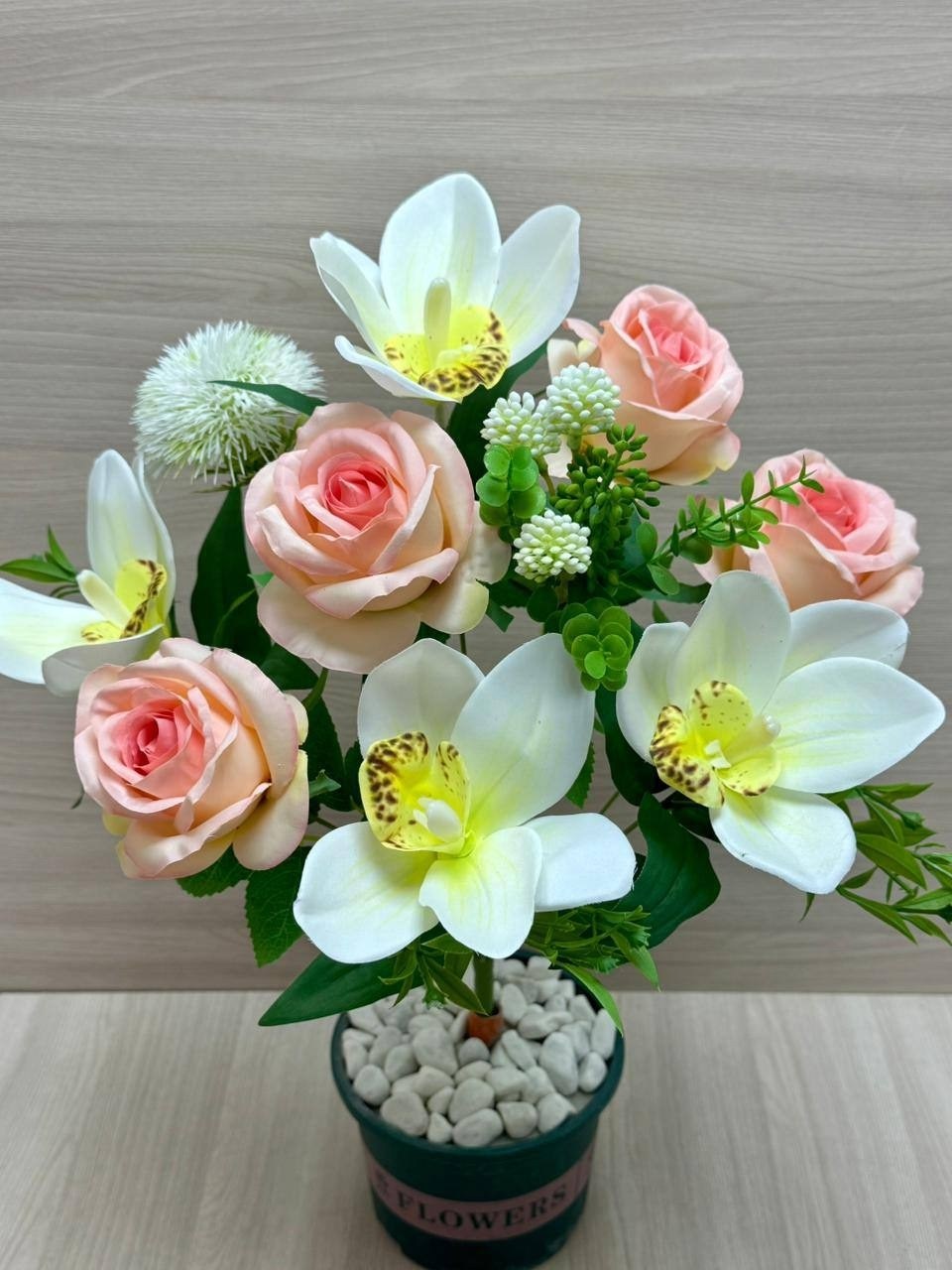 цветок искусственная,искусственные цветы орхидея,роза персиковая,роза пич аваланж,чайно гибридная роза