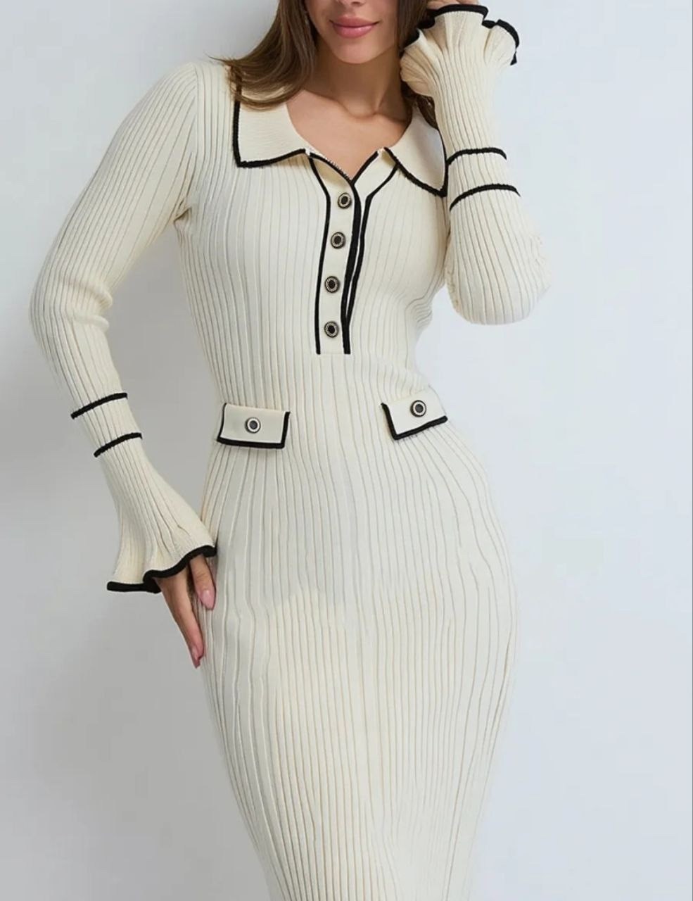 женское вязаное платье-лапша happyfox,вязаное платье лапша,трикотажное платье,женское вязаное платье-лапша,платье теплое вязаное