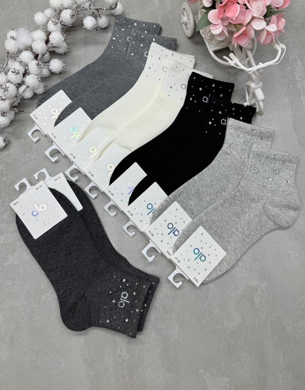 носки женские,носки короткие со стразами,носки комплект,носки женские 10 пар,носки пара